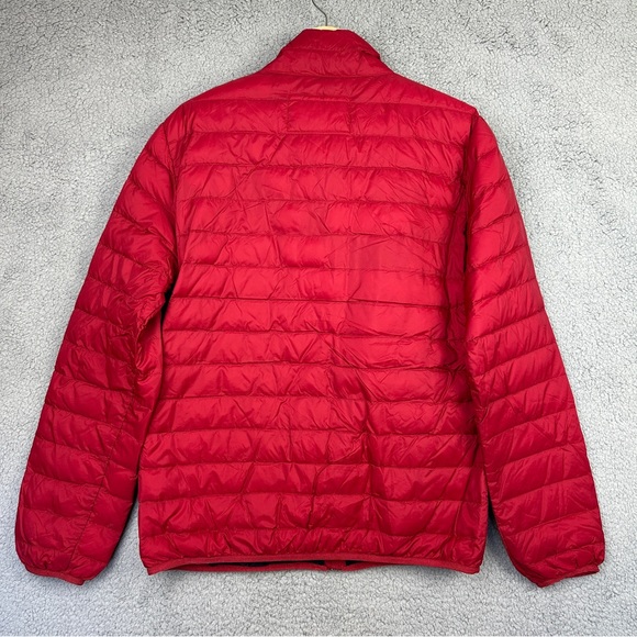Armani Jeans Vibrant Red Quilted Jacket Men’s Size Large - Picture 9 of 16